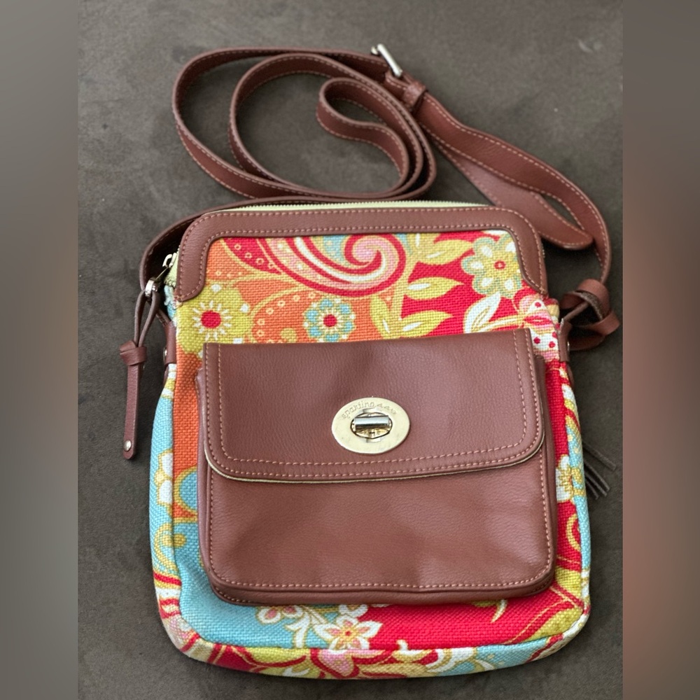 UC - Spartina 449 crossbody bag and coin purse / Paisley